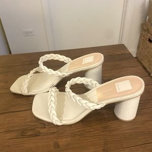 Dolce Vita White Braided Heel - Size 11